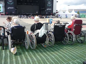 Reserved area for PRMs, Place des Arts