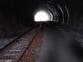 Unlit tunnel