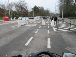 Avenue Jean Sobieski - réduction ponctuelle du cheminement