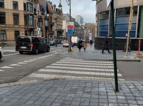 Traversée piétonne rue Belliard