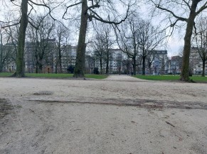 Cheminement dans le parc du Cinquantenaire