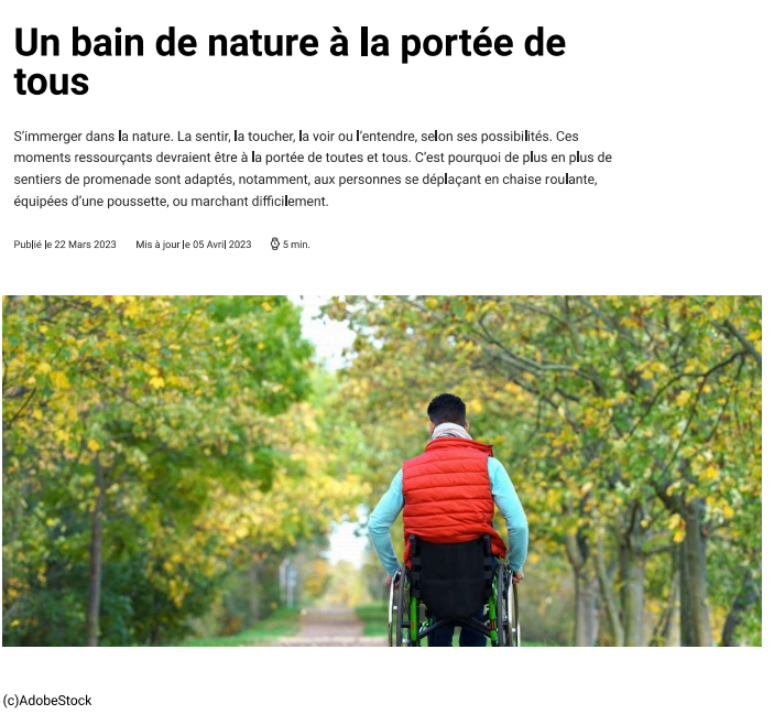 Journal « En Marche - Un bain de nature à la portée de tous »